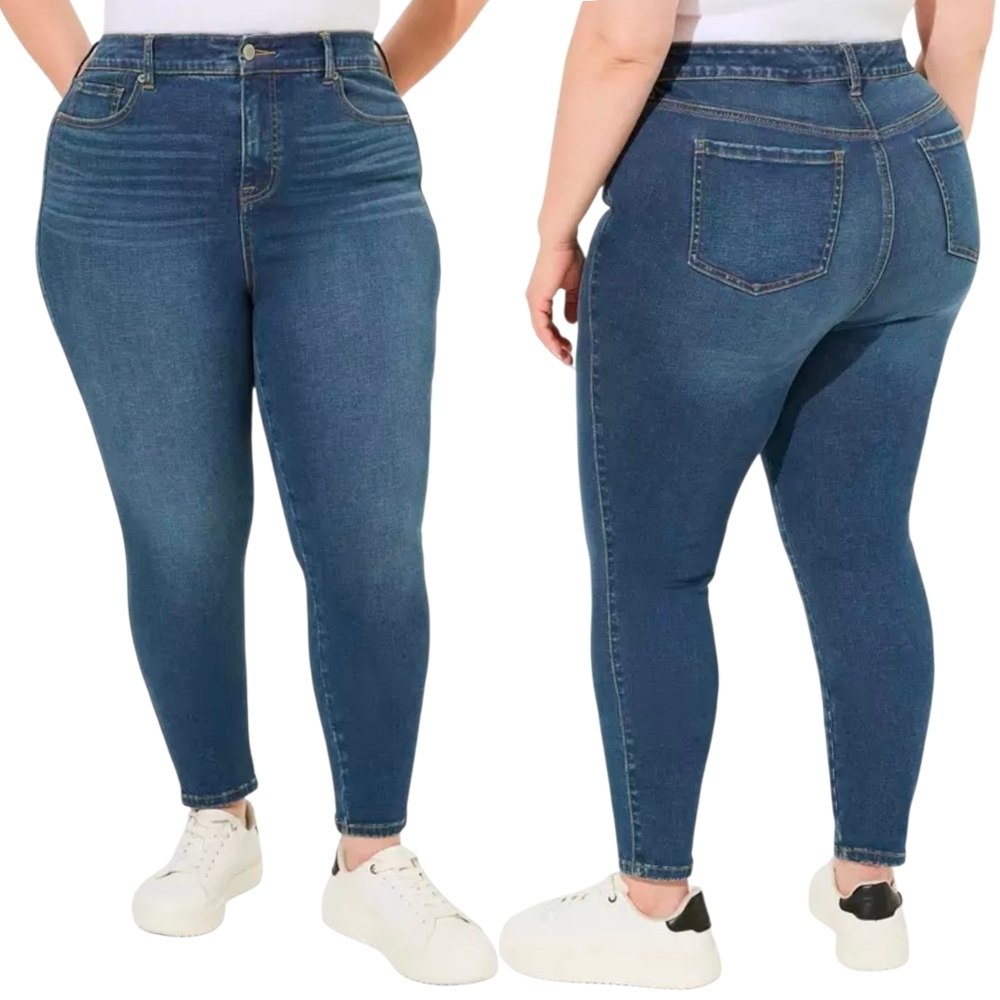 Torrid 10-14 Trio Fit High Rise Skinny Jean Limitless Stretch 10 12 14 NWT